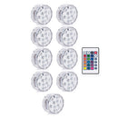 Battery Operated 10leds RGB Led Submersible Light Underwater Night Lamp Garden Swimming Pool Light for Wedding Party Vase Bowl - PanasiaMarine.Com