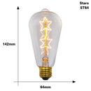 Retro Edison Light Bulb E27 220V 40W ST64 G80 G95 T10 T45 T185 A19 A60 Filament Incandescent Ampoule Bulbs Vintage Edison Lamp - PanasiaMarine.Com