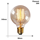 Retro Edison Light Bulb E27 220V 40W ST64 G80 G95 T10 T45 T185 A19 A60 Filament Incandescent Ampoule Bulbs Vintage Edison Lamp - PanasiaMarine.Com