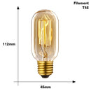 Retro Edison Light Bulb E27 220V 40W ST64 G80 G95 T10 T45 T185 A19 A60 Filament Incandescent Ampoule Bulbs Vintage Edison Lamp - PanasiaMarine.Com