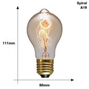 Retro Edison Light Bulb E27 220V 40W ST64 G80 G95 T10 T45 T185 A19 A60 Filament Incandescent Ampoule Bulbs Vintage Edison Lamp - PanasiaMarine.Com