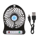 Portable LED Light  Mini Fan Air Cooler Mini Desk USB Fan Third Wind USB Fan Rechargeable ABS Portable Office Outdoor Home - PanasiaMarine.Com