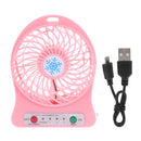 Portable LED Light  Mini Fan Air Cooler Mini Desk USB Fan Third Wind USB Fan Rechargeable ABS Portable Office Outdoor Home - PanasiaMarine.Com