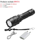 60000 lumens most powerful tactical flashlight usb torch light rechargeable hunting led flashlight cree xml l2 hand lamp - PanasiaMarine.Com