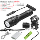 60000 lumens most powerful tactical flashlight usb torch light rechargeable hunting led flashlight cree xml l2 hand lamp - PanasiaMarine.Com