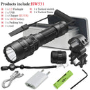 60000 lumens most powerful tactical flashlight usb torch light rechargeable hunting led flashlight cree xml l2 hand lamp - PanasiaMarine.Com